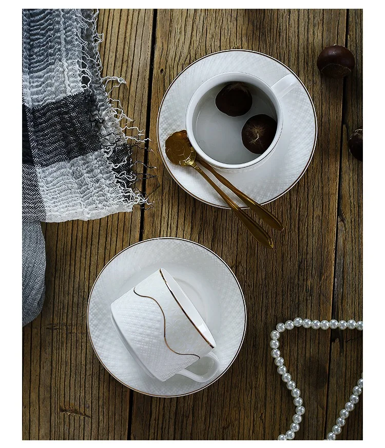 Простые элегантные кофейные Итальянский Эспрессо керамическая чашка и блюдце набор кружка день чайная чашка 170 мл маленькая кофейная чашка с подносом ложка