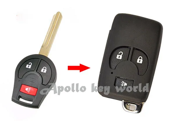 2 шт./лот для Nissan Sunny March Tiida New Sylphy модифицированный складной чехол дистанционного