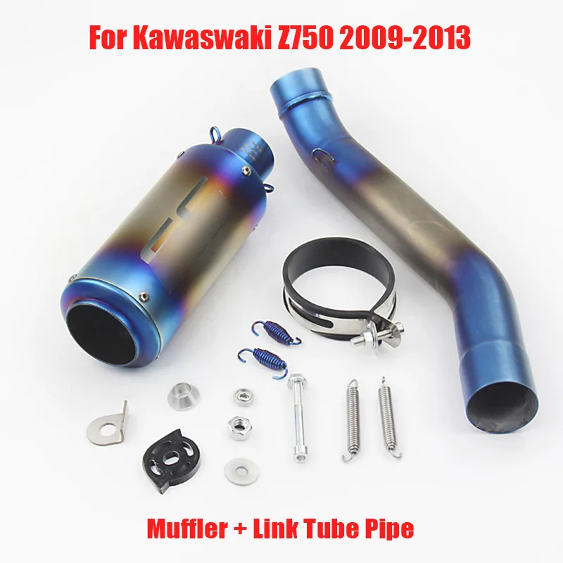 

Z750 Motorcycle Exhaust Pipe Exhaust System Muffler Link Connect Pipe Slip on Z750 for Kawasaki Z750 2007-2013