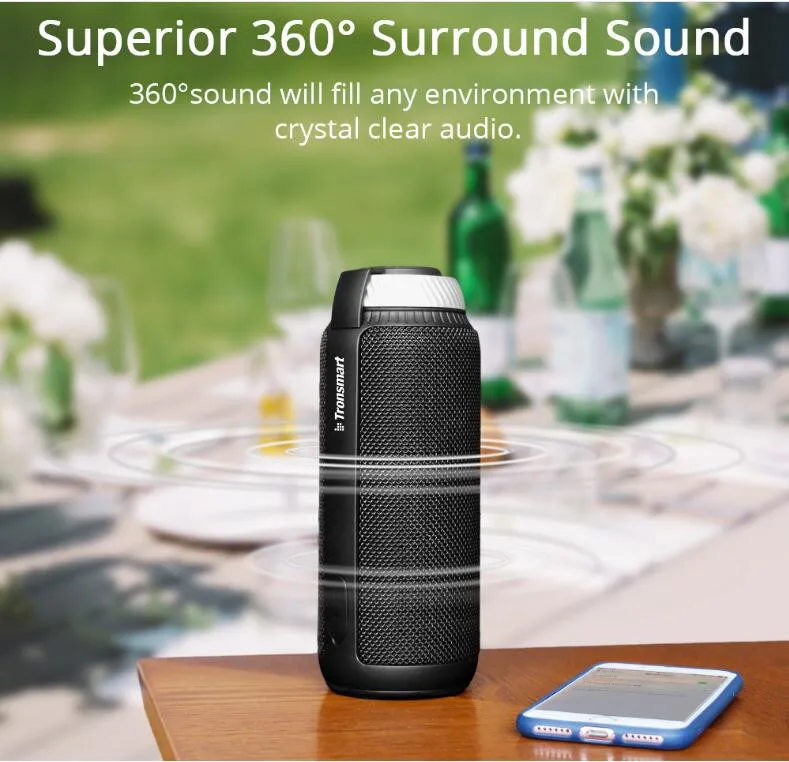 

Tronsmart Element T6 Bluetooth Speaker Portable Soundbar Bluetooth 4.1 Audio Receiver Wireless Mini Speaker for Music MP3 Player