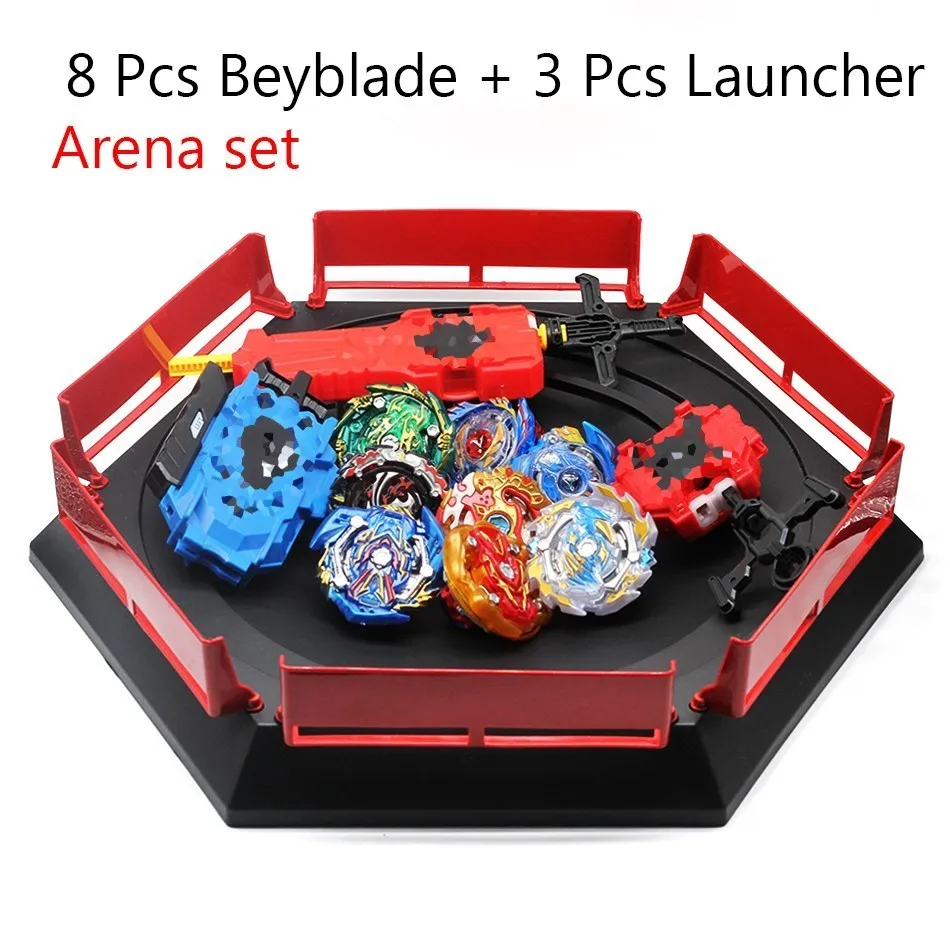 Горячая Распродажа Золотая версия Beyblade burst игрушки Арена с пусковым лезвием металлический сплав Бог спиннинг Топ Bey Blades стадион игрушка - Цвет: S08