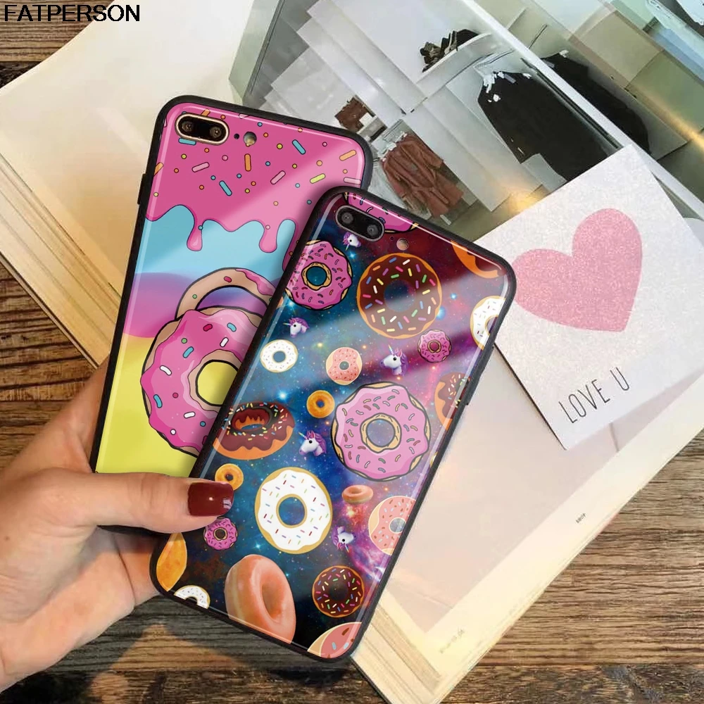 

Tempered Glass Customized Phone Case for iPhone X 6 7 6s 8 Plus capa Fruits Christmas DIY Phone Cover for iPhone XR XS MAX case