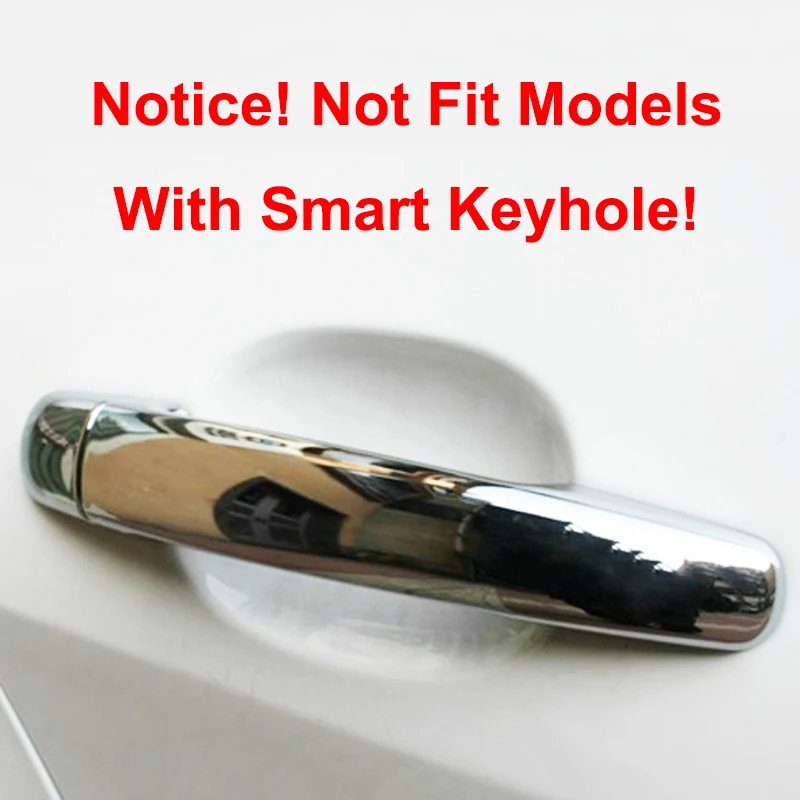 Аксессуары подходят для CITROEN C4 C6 для PEUGEOT 207 308 407 CHROME Боковая дверная ручка крышка Накладка на ручку литья автомобильные, литые