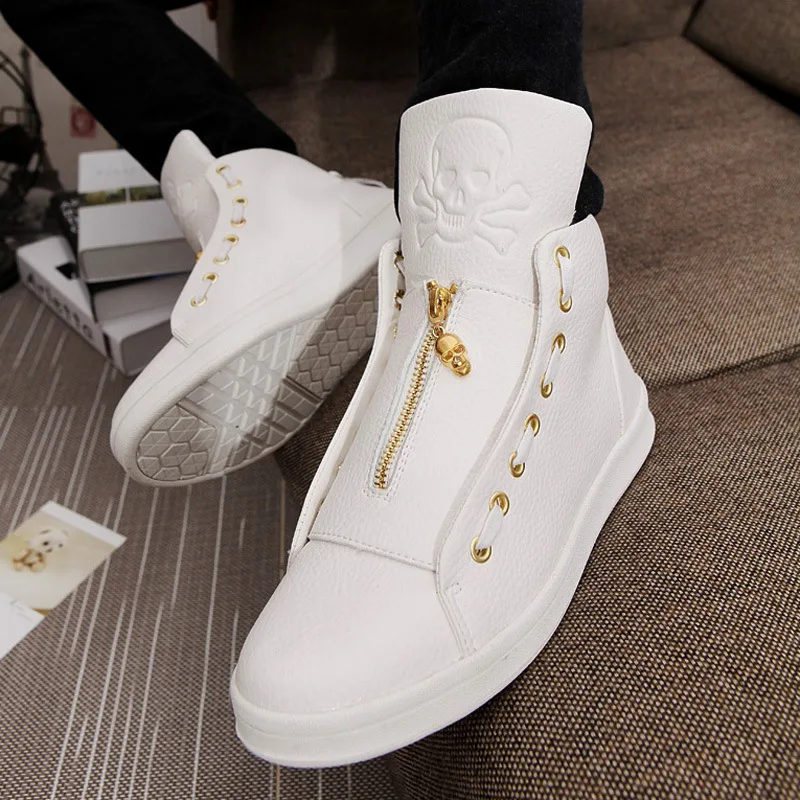 2018 New Sales Designer Shoes Men High Quality Hip Hop Shoes Skull Mens Shoes Casual Luxury Brand Famous Leather Tops HX 926 2018 New Sales Designer Shoes Men High Quality Hip Hop Shoes Skull Mens Shoes Casual Luxury Brand Famous Leather Tops HX 926