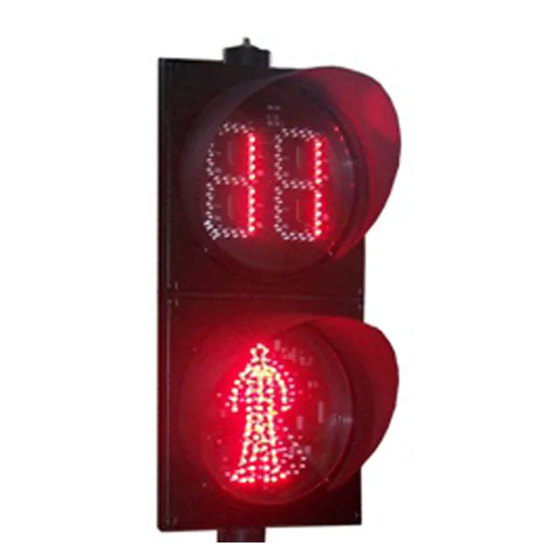 

pedestrian traffic lights static led traffic warning light with countdown timer