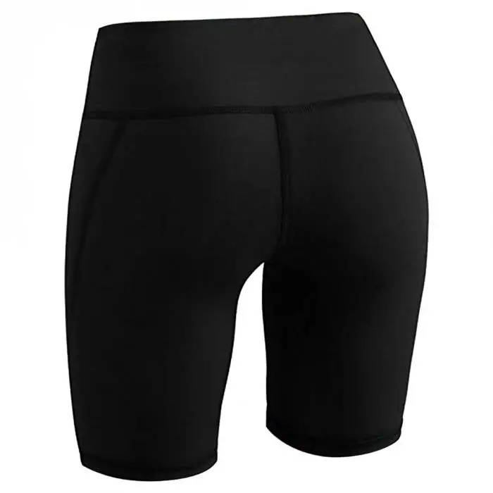 2019 летние винтажные шорты с высокой талией женские сексуальные байкерские шорты короткие feminino черные шорты спортивные CGU 88