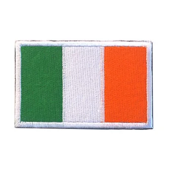 

3D embroidery patches armband Loops and hook The Irish flag patches armband Cloth patch Badges