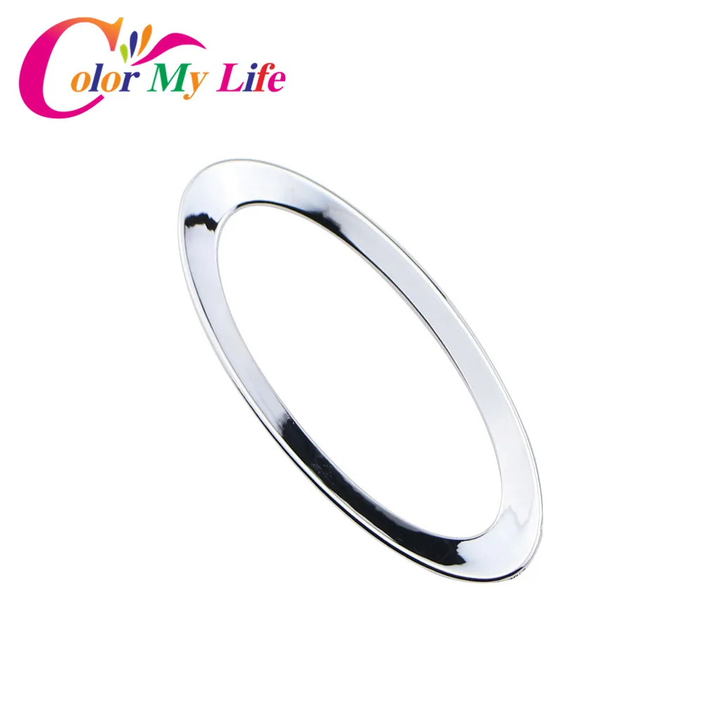 

Color My Life ABS Chrome Steering Wheel Decoration Light Ring Trim Sticker for Ford Focus 2 3 4 Ecosport Fiesta Kuga for Mondeo