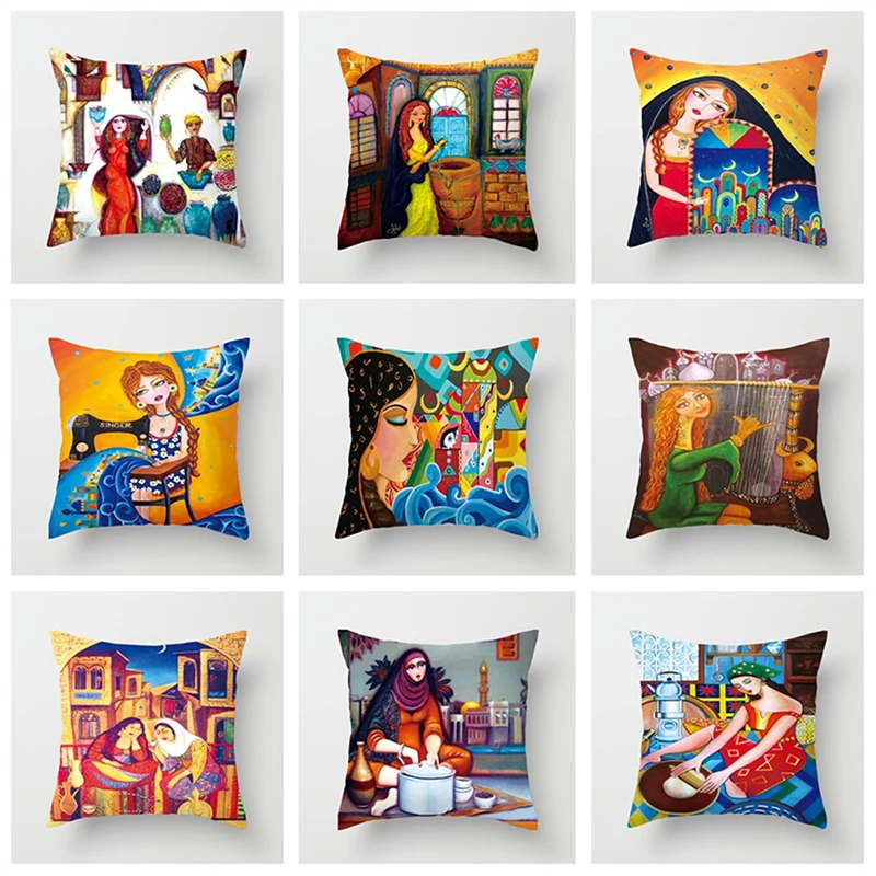 2 قطعة/مجموعة أفخم الأوسط الشرقية فتاة غطاء الوسادة ل مكتب مهرجان أريكة وسائد زخرفية غطاء المخدة المنزل الديكور 2 قطعة/مجموعة أفخم الأوسط الشرقية فتاة غطاء الوسادة ل مكتب مهرجان أريكة وسائد زخرفية غطاء المخدة المنزل الديكور