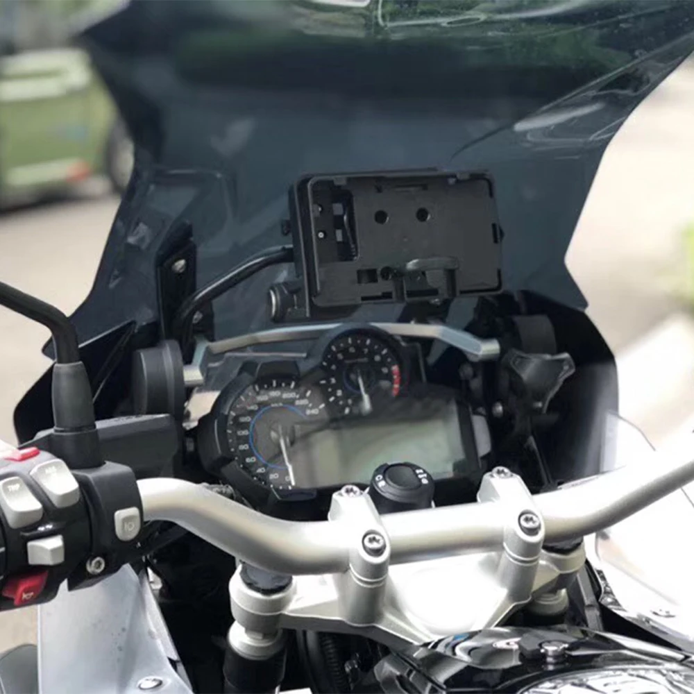 

Mobile Phone Navigation Bracket Motorcycle USB Charging 12MM Mount For BMW R1200GS F700 800GS ADV For Honda CRF1000L Africa Twin