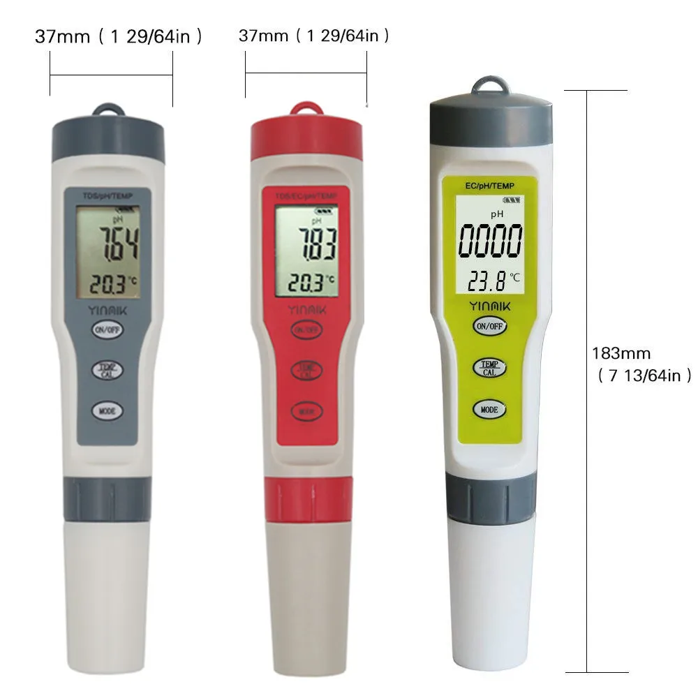 Портативный цифровой рН-метр TDS EC Тестер температуры фильтр измерительный бассейн аквариумная вода Высокое качество тестер чистоты скидка 20
