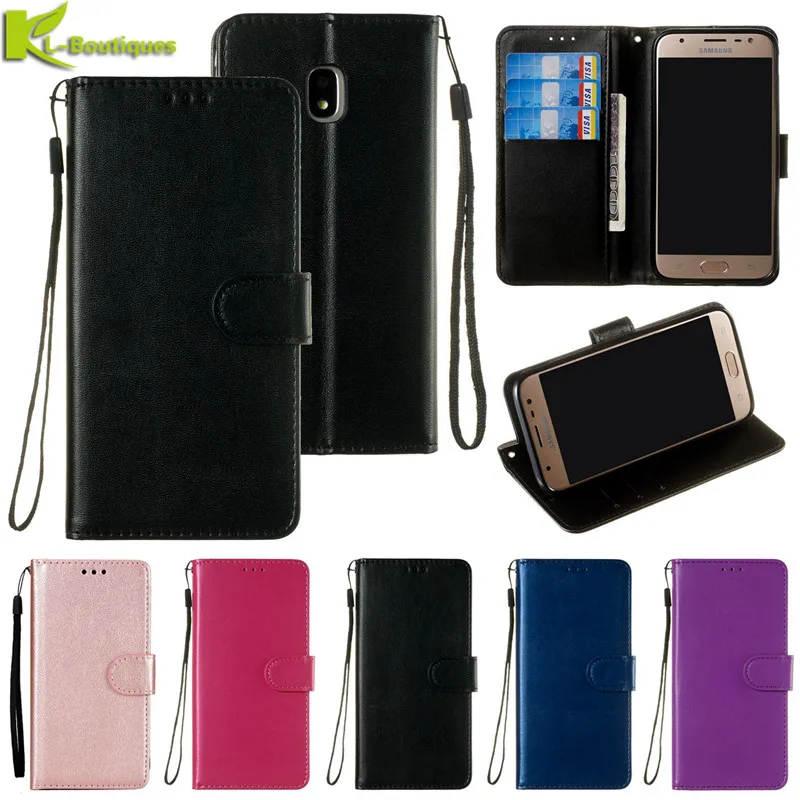 

For Samsung J5 2017 Case on sFor Samsung Galaxy J5 2017 J530 / J5 2016 Cover Solid Color Wallet Flip Magnetic Leather Phone Case