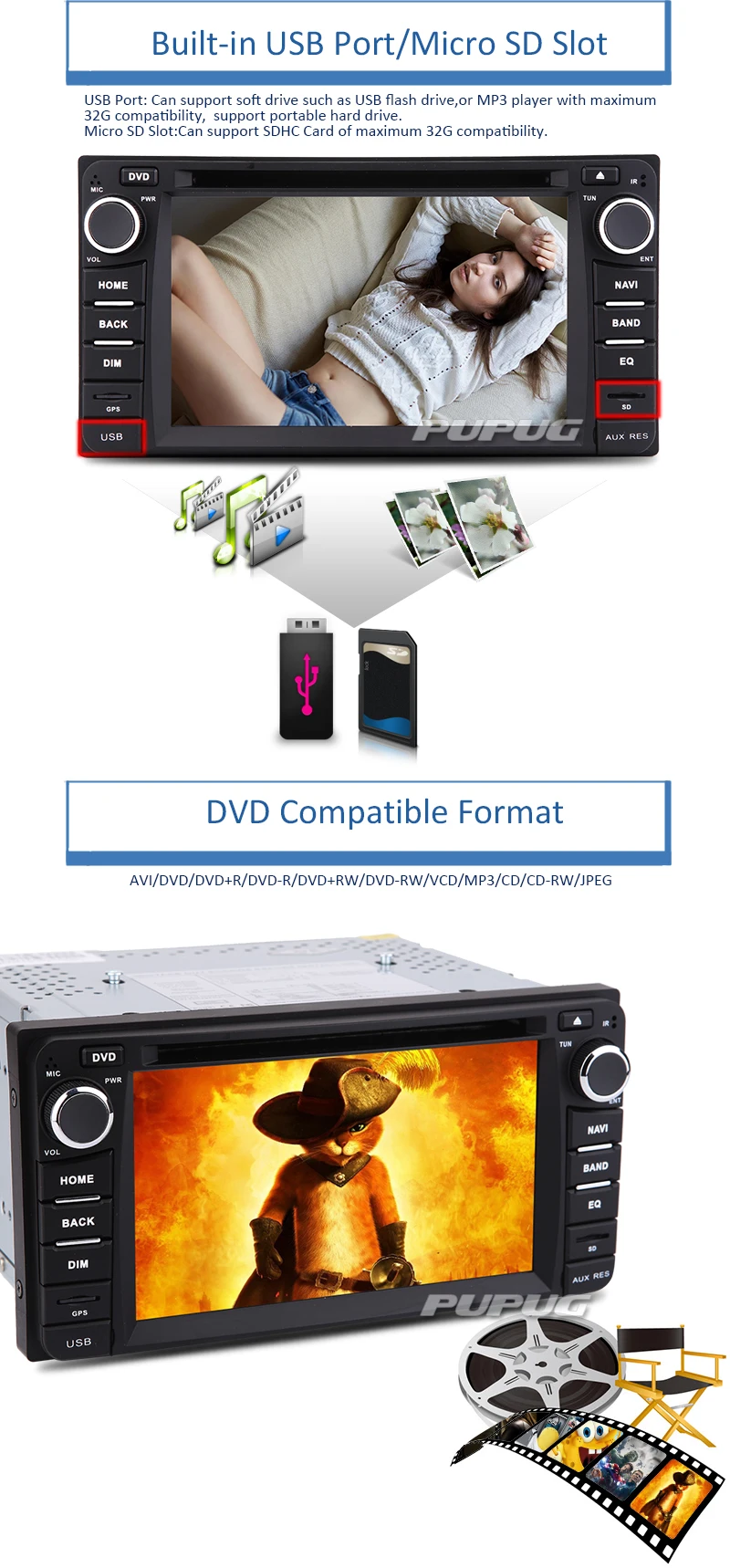 Excellent FREE rear camera+ 2 din GPS Car Stereo Radio for Toyota Corolla Ex 2008 2009 2010 2011 2012 2013 DVD Player Bluetooth ipod FM/AM 6