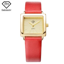 FTV D’affaires De Mode En Cuir Bande Montre La Femme Voyage Shock Resistant Casual Femmes Montres Famille Belle Relogio Feminino