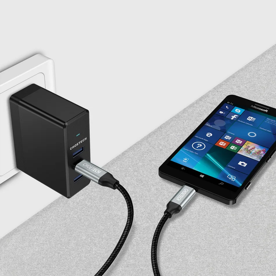 CHOETECH кабель usb type-C для быстрой зарядки и передачи данных кабель USB C-type C 3,3 фута/1 м для samsung S10 S8 телефонный кабель для Xiaomi huawei