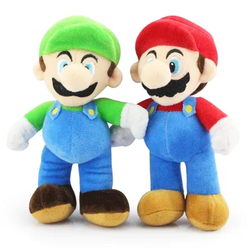

High Quality 10Inch 25cm Super Mario Bros Plush Toys Mario Luigi Plush Stuffed Dolls Gift For Children Free Shipping