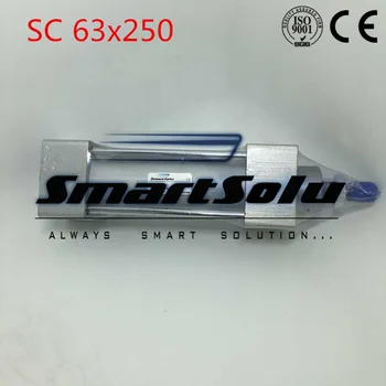 

Free Shipping 63mm Bore 250mm Stroke 3/8" Port Size Standard Pneumatic Air Cylinder SC 63x250 Adjustable Cylinders