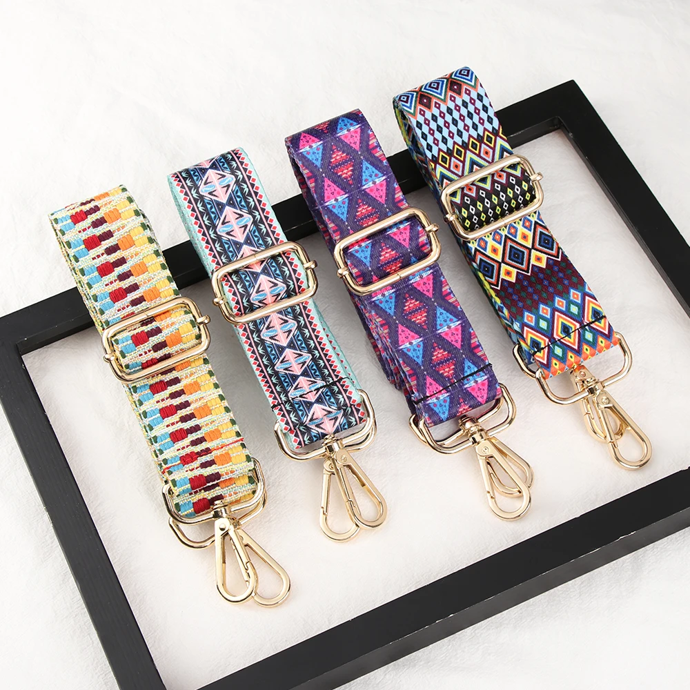 

1PC Nylon Colored Shoulder Bag Straps for Women Rainbow Adjustable Shoulder Hanger Handbag Straps Decorative Accessories