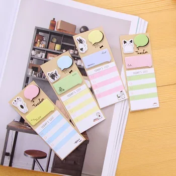 

1 PC Kawaii Cartoon Cat Sticky Notes Cute Portable Memo Pad Planner Stickers Decoration Office School Stationery Supplies 01946