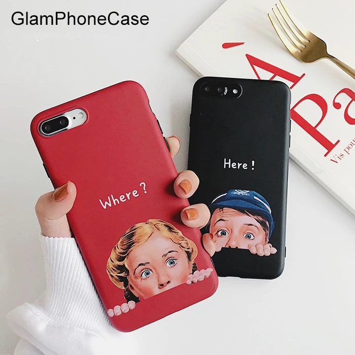 GlamPhoneCase Модный чехол для телефона девочек и мальчиков iphone X 7 7plus 8 8plus 6 6plus 6S 6splus