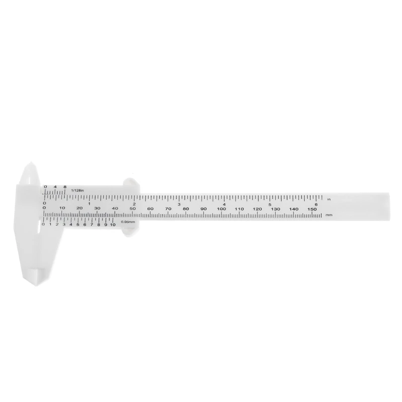 

Best Match 0-150mm Plastic Vernier Caliper Micrometer Guage Daily Tool