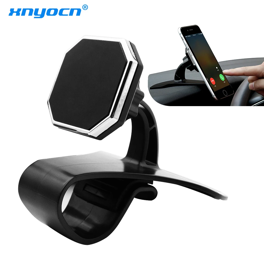 Xnyocn Newest Universal Adjustable Car Phone Holder Dashboard Magnetic ...