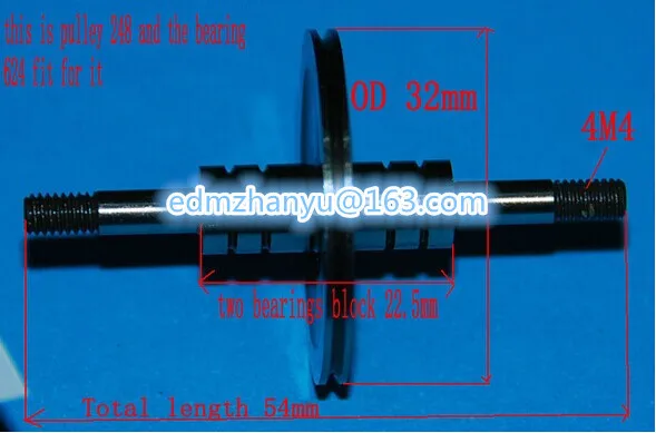 

Pulley 248 (OD32* L54) for wire EDM-HS / material: CR12 / Pulley 248 = Pulley 148A / double sides