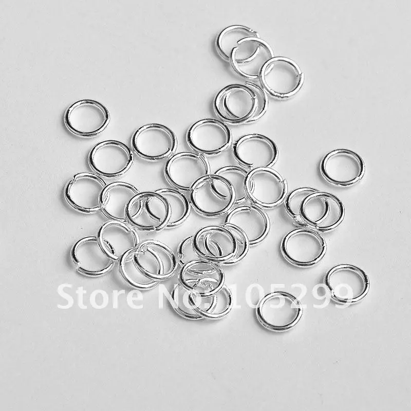 New Arrival 5MM 1000pcs/Lot 925 Sterling Silver Open Jump Ring DIY Jewelry Findings Accessories