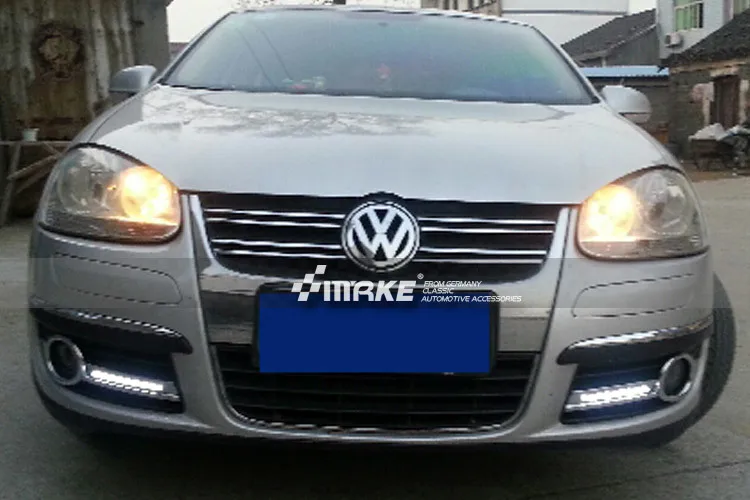 Автомобильный Стайлинг автомобиля для VW Jetta MK5 Sagitar 2006 2007 2008 2009 2010 светодиодный DRL Противотуманные фары Крышка рамы