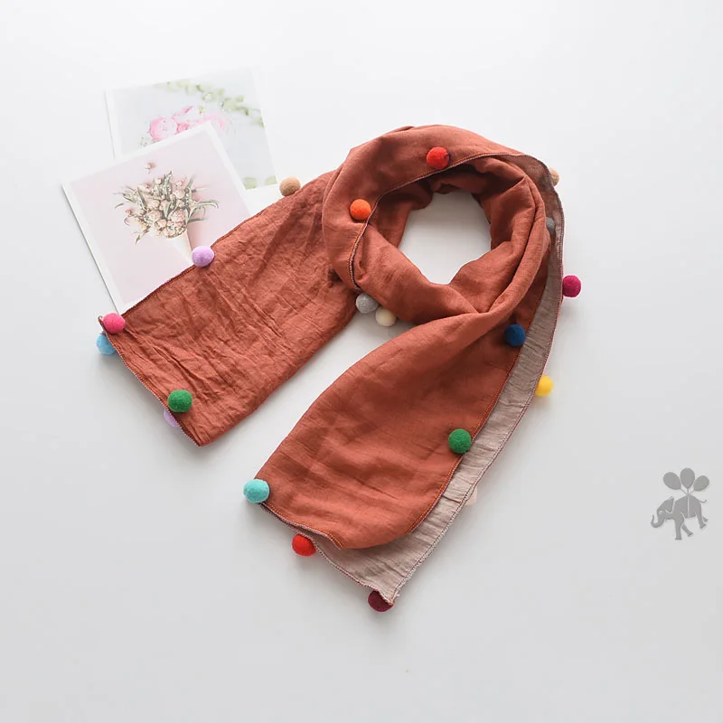30*145 см, специальная цена, шарфы для мальчиков и девочек, детский шарф, весна-осень, детский хлопковый шарф, детский шарф - Цвет: 2-8