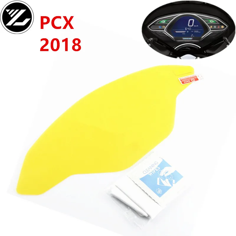 NO LOGO KF-Visor for Hondoa PCX 150 2018 2019 Cluster Scratch Protection Film Speedo Strumento Dashboard Shield for Honda PCX 150 2018 PCX150 Taglia : One Piece