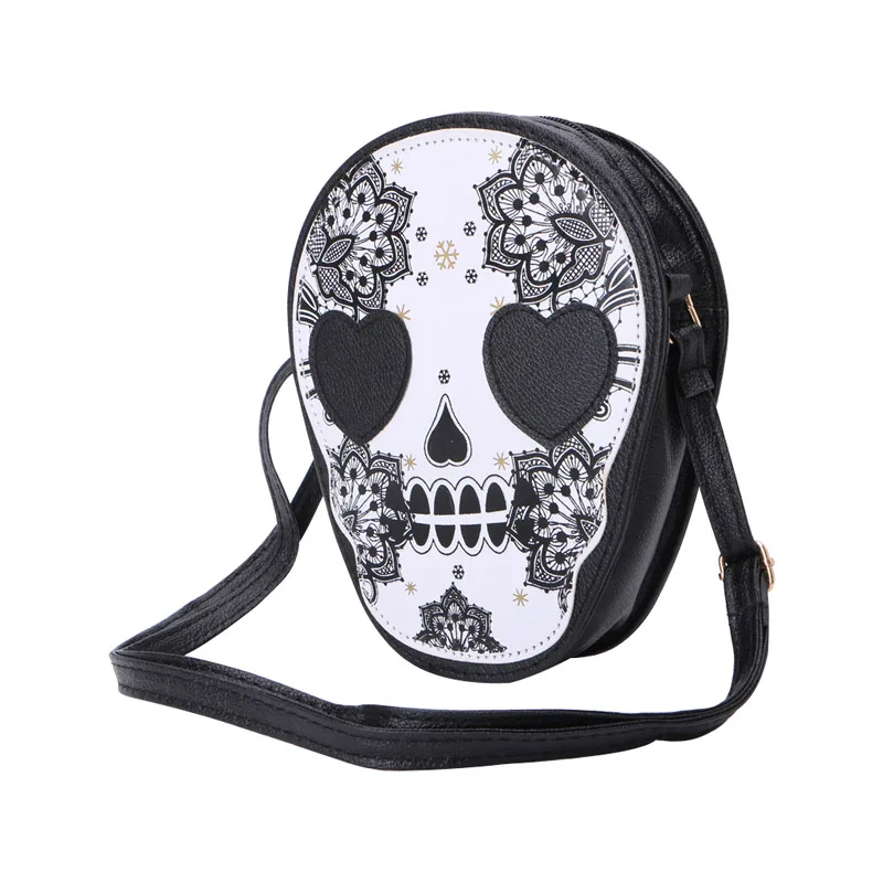 

Female Girl Fashion Skull Vintage Coin Purse Handbag Messenger Bag Shoulder Bags Gift Bags for Women 2018