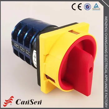 

AC 440V Ui 690V 32A Cam Switch 1-0-2 3 Poles 12 terminals Padlock Switch
