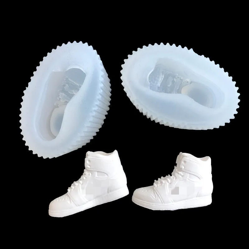 Mirror Epoxy Sports Running Shoes Mould DIY Fondant Mousse Mould Decoration Jewelry Mould