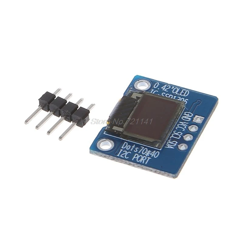 ЖК модуль с OLED дисплеем диагональю 0 42 дюйма 72*40 интерфейс IIC 16Pin SSD1306 Прямая