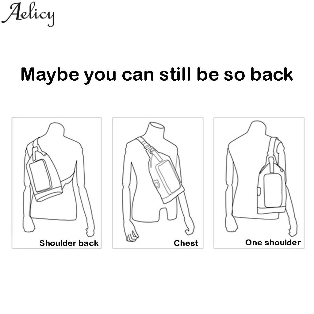 Aelicy Мужская Дизайнерская Спортивная нейлоновая сумка мессенджер модная
