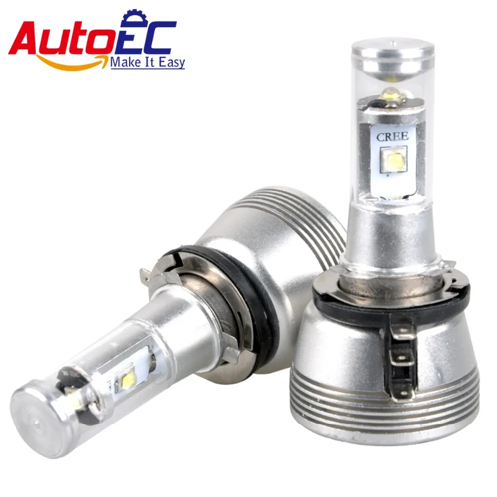 

AutoEC 1 set H15 3 LED 30W Headlight Lamp Hi/Lo Beam 5000LM 6000-6500k Pure White Car light Bulb #LN50