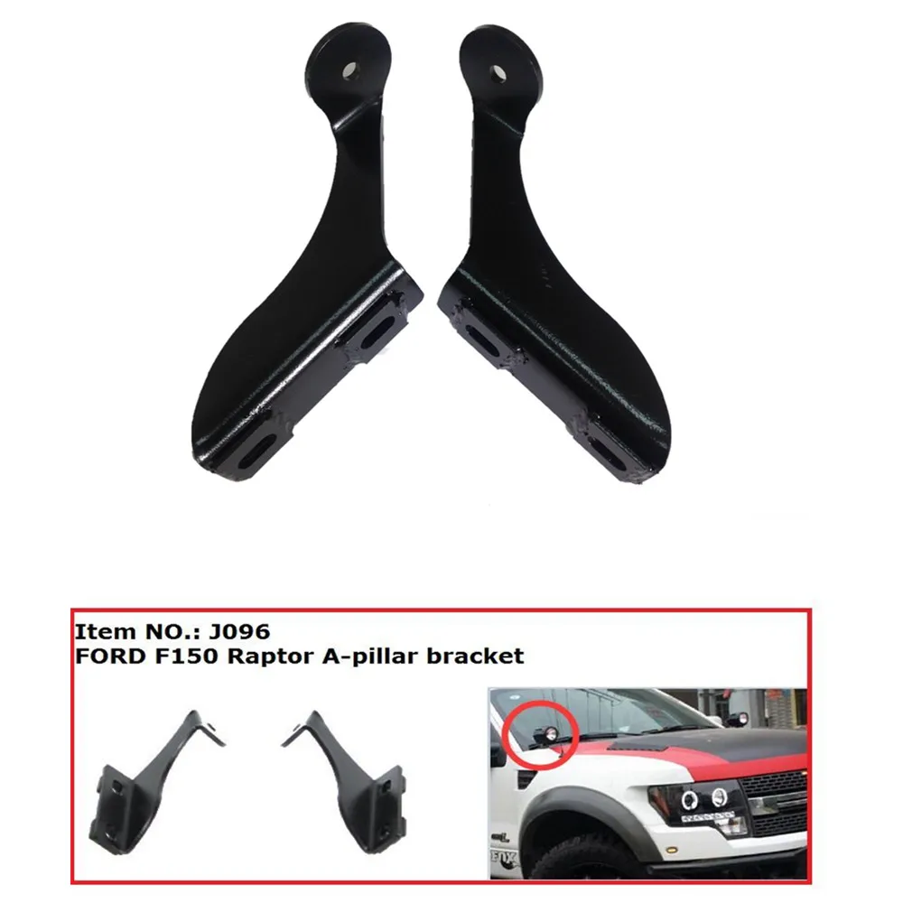 Front Hood Cornor LED Work Lights A pillar Mounting Brackets fit Ford F