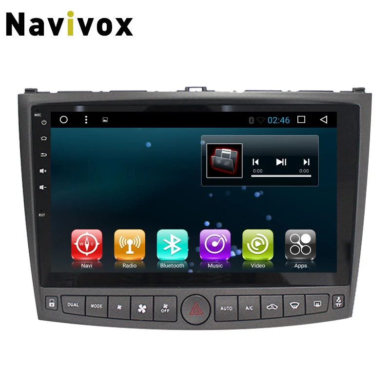 Navivox 10 ''2 DIN Android 7.1 для Lexus IS 250 2009-2012 автомобиль GPS навигации стерео аудио плеер автомобиль Радио GPS навигации