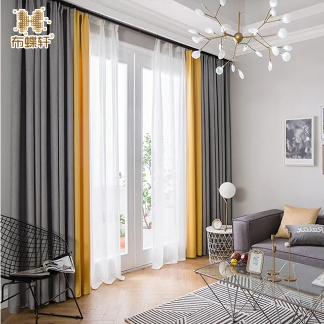 2018 New Arrival Europy Północnej Cytryny Kolory Blackout Zasłony Do