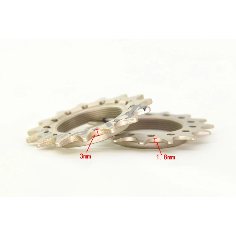 Fouriers Fixie والعتاد ترس محور كاسيت 3/32 \