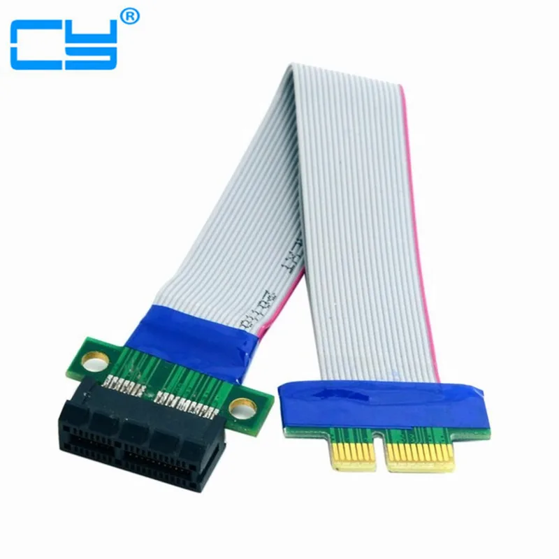 Райзер pci-e PCI Express 1X X1 слот Riser Card Extender Расширение ленты Flex переехать кабель 20 см