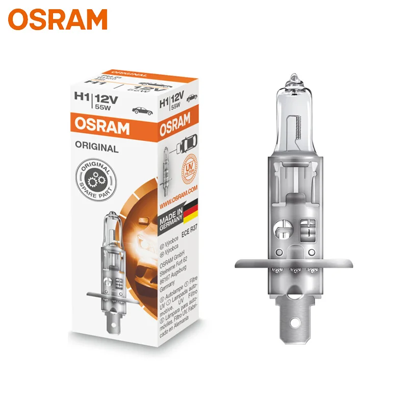OSRAM H1 12V 55W 64150 P14.5s Германия 3200K стандартная оригинальная линия Авто фара
