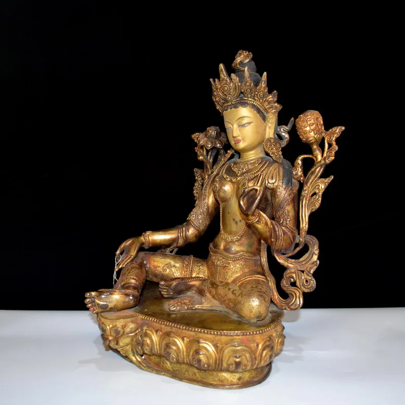 Зеленая Тара гуаньин Бодхисаттва Incarnation Doro Bodhisattva Doro Guanyin сохранить восемь трудных матерей бронзовое золото