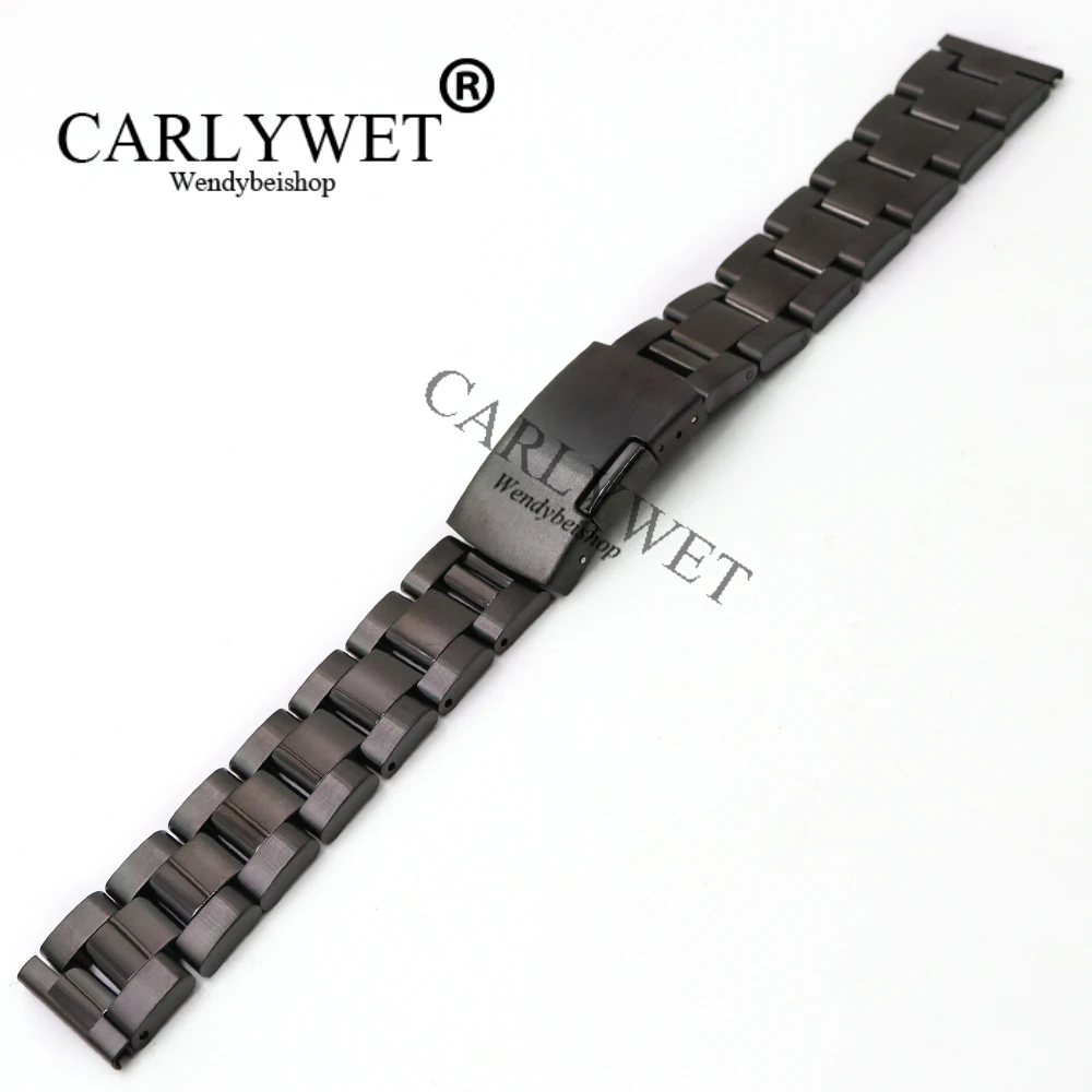 Ремешок CARLYWET для наручных часов 14 16 18 19 20 21 22 23 мм браслет с одной застежкой Rolex Omega