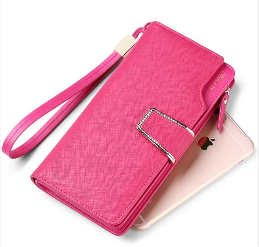 

Genuine Leather Women Wallets High Quality 2017 Cell phone Card Holder Long Wallet Wholesale Lady Purse Clutch for Women gift