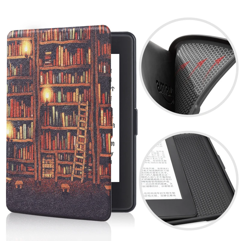Мягкий чехол для Amazon Kindle Paperwhite 2 3 из искусственной кожи, откидной смарт-чехол для Paperwhite 2, силиконовый чехол для планшета для 6 дюймов Kindle