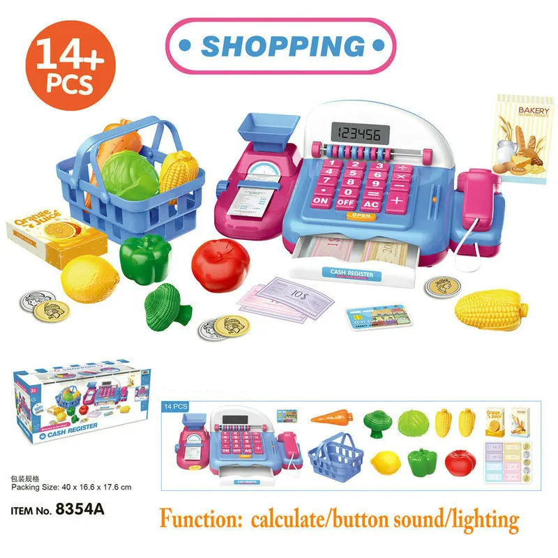 Register com Som Jogos para Crianças Brinquedos Supermercado Cash Calcular Brinquedo Fingir Jogar Meninas Educativos Pos 10 Crianças Meninas Brinquedos Educativos