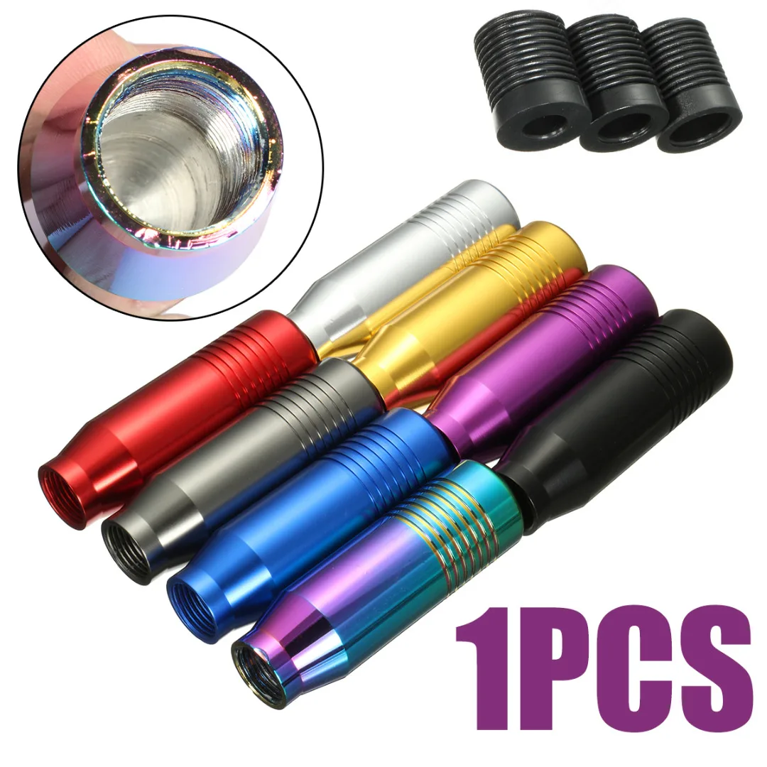 

1pc Universal Car Manual Gear Shift Knob High Quality Aluminum Alloy Car Stick Shift Knob Shifter Lever 85x28mm Mayitr