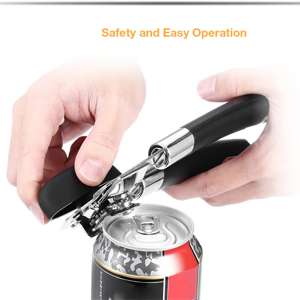 Stainless Steel Manual Heavy Duty Chrome Can Opener High Quality Durable Fit for Your Kitchen